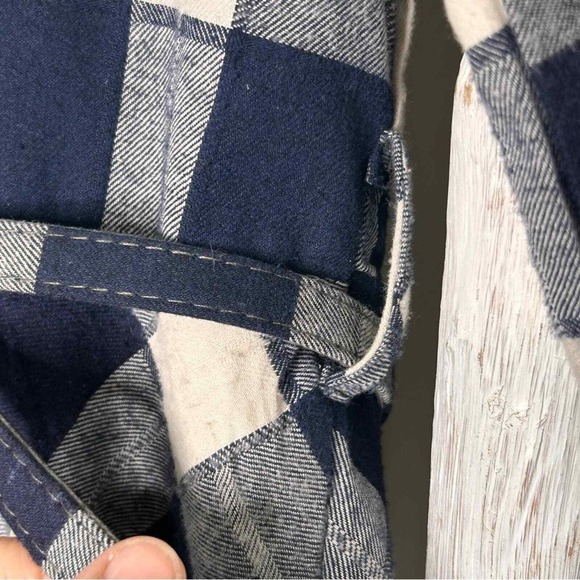 ANGL Plaid Midi Dress Shirtwaist 3/4 Sleeve Belted Small - Picture 7 of 9